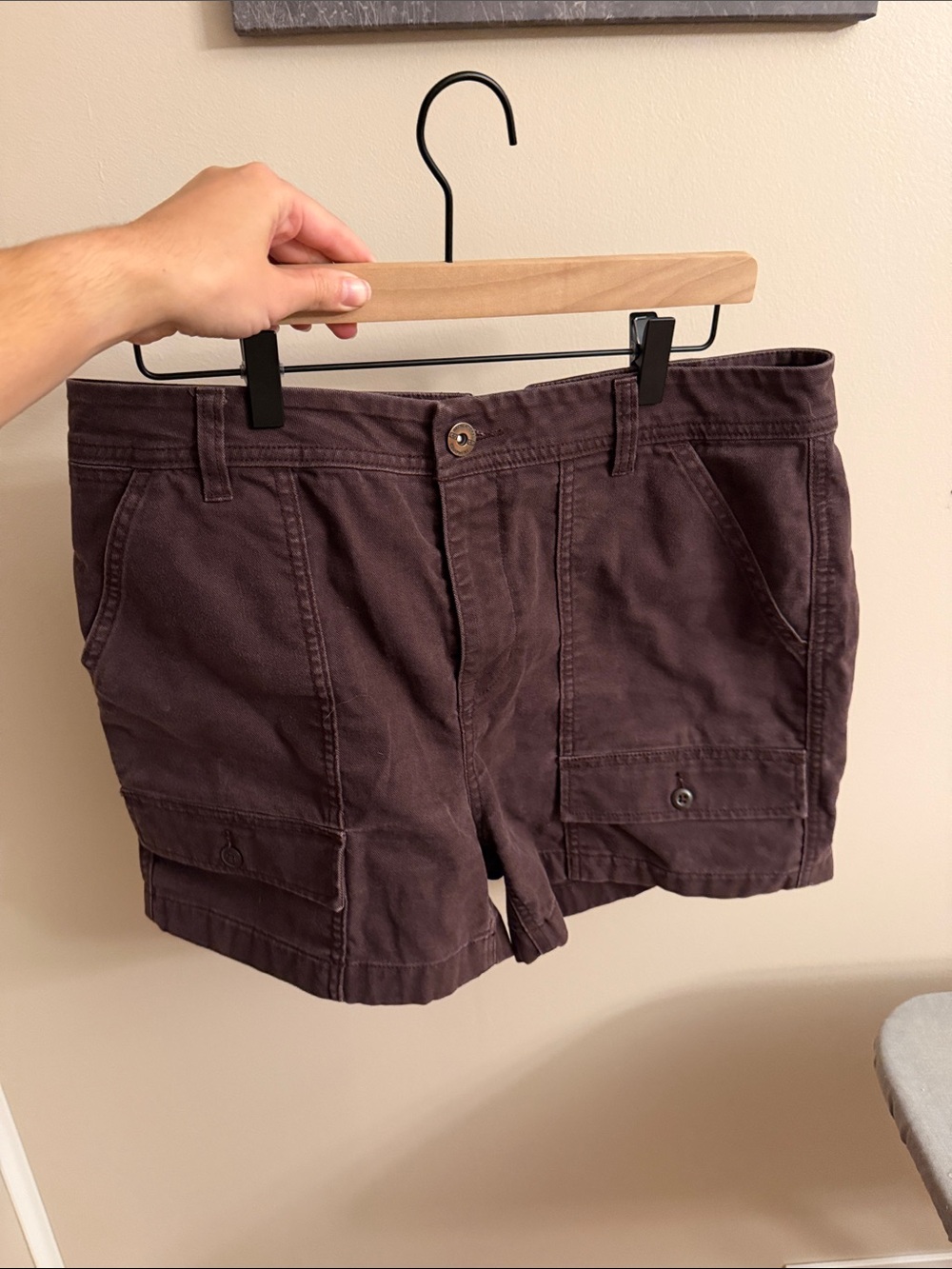REI Trailsmith discontinued Women’s Dark Plum Cotton Shorts